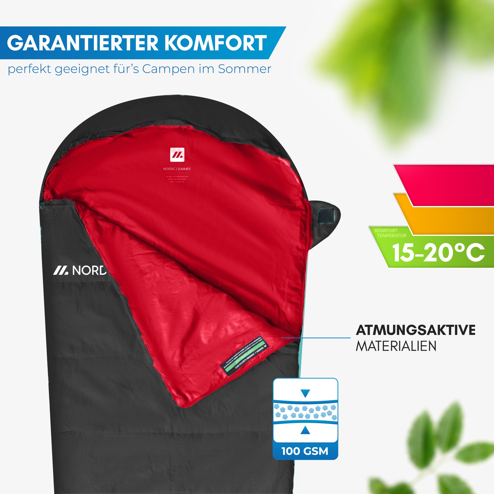 Kaptur śpiwora Nordmut Askja ze ściągaczem